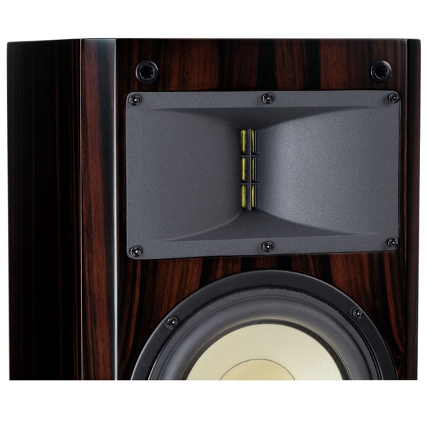 Level Three Bookshelf Speaker - Macassar Ebony - Tweeter close-up